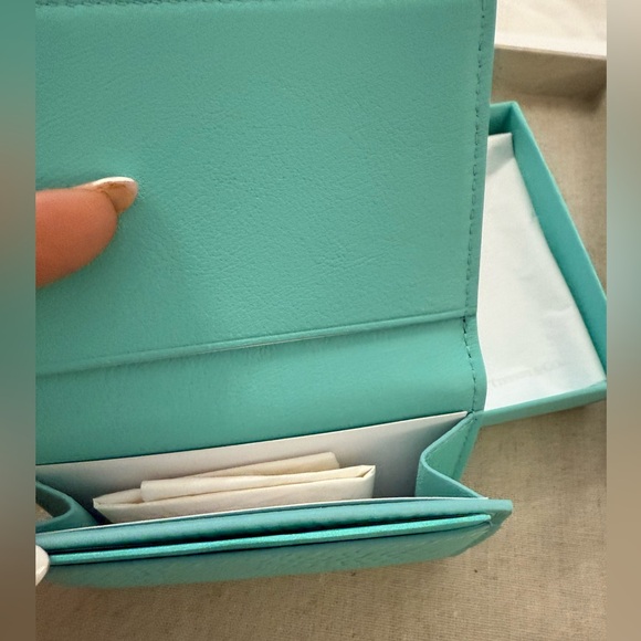Tiffany & Co Wave Leather Card Case mini Wallet new - Picture 3 of 7